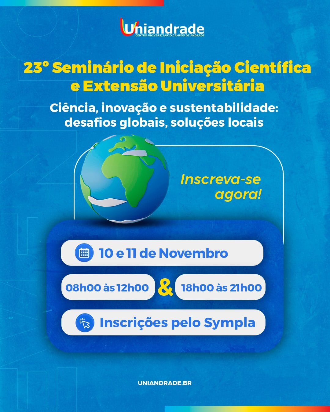 UNIANDRADE_EVENTOS_-_AVISO_DO_SITE_-_23_Seminrio_de_Iniciao_Cientfica_e_Extenso_Universitria